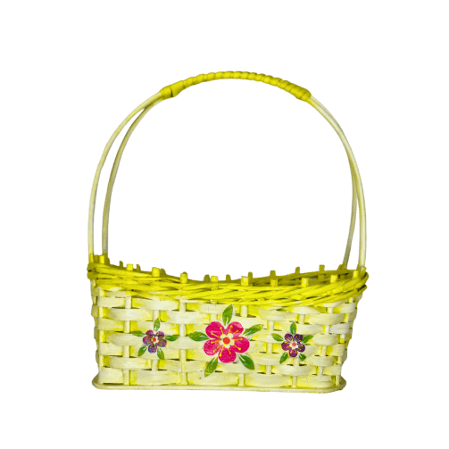 Etnoria korpe od pruća – ručno izrađene dekupaž korpe sa etno motivima u duhu srpske tradicije