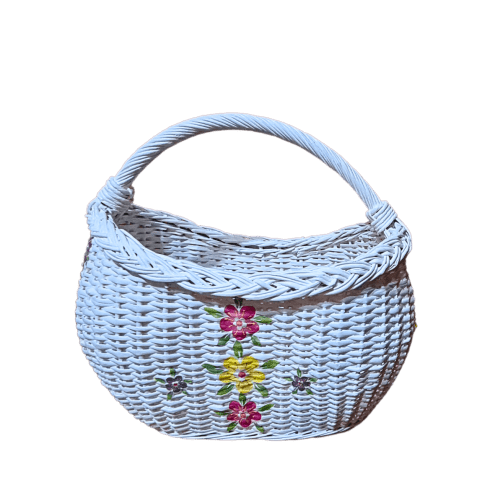 Etnoria korpe od pruća – ručno izrađene dekupaž korpe sa etno motivima u duhu srpske tradicije