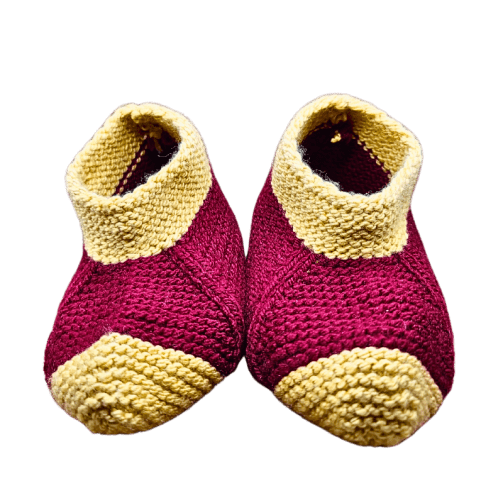 Pletene šoke od vune "Svetlucavi korak"