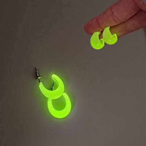 LunaGlow - svetleće polumesec minđuše