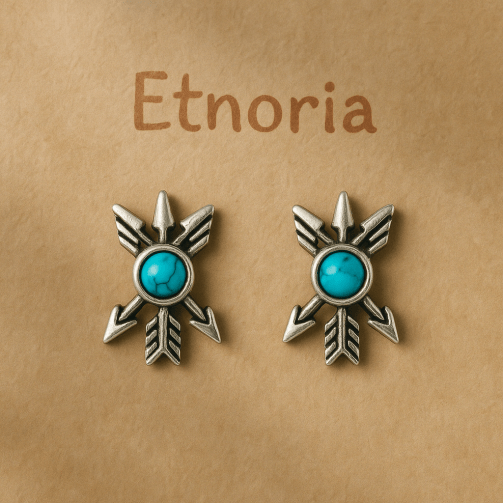 Strelica Duše – Minđuše sa tirkiznim kamenom