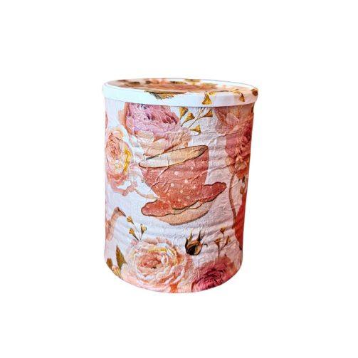 Praškara "Ruže & Čaj" - dekupaž kutija - komad