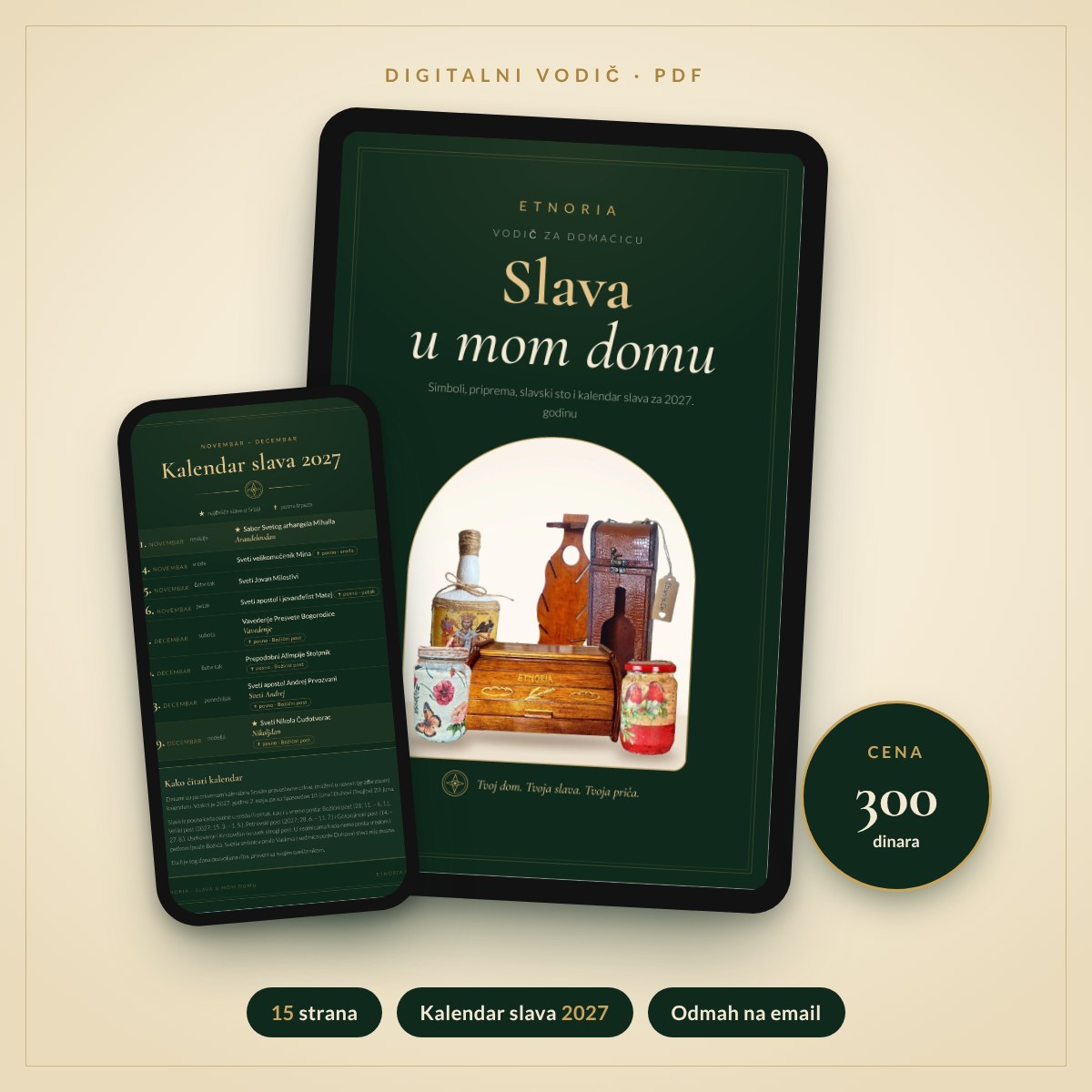 Slava u mom domu – vodič i kalendar slava 2027 (PDF)